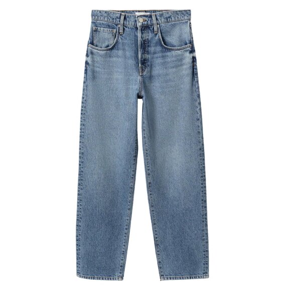 MNG Denim Bambi Loose Fit Straight Leg Relaxed Wide High Rise Waisted Jeans Pant - Picture 1 of 7